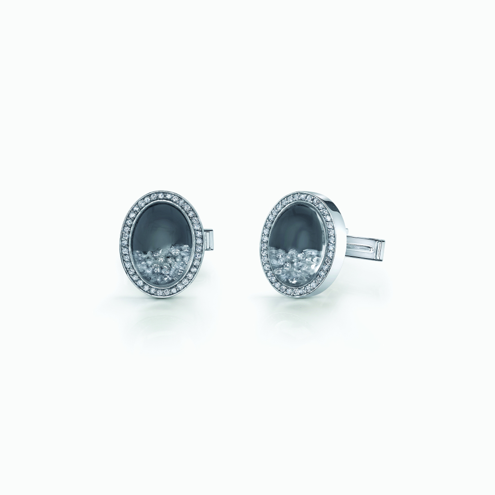 The Floating Diamond Cufflinks