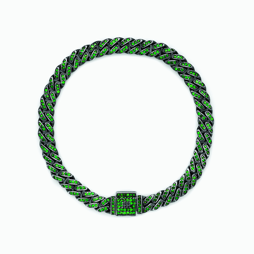 The Tsavorite Cuban Bracelet