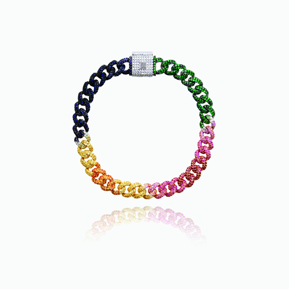 The Rainbow Cuban Bracelet