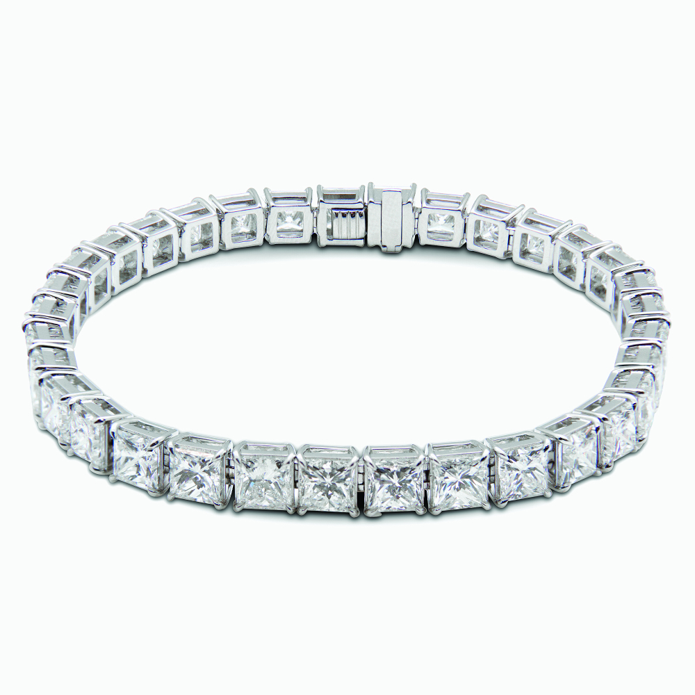 The Princess Cut Tennis Bracelet
