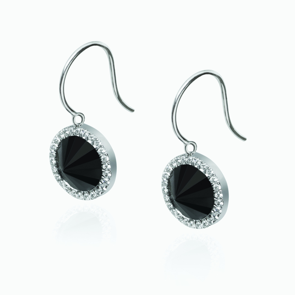 The Inverted Black Diamond Earrings