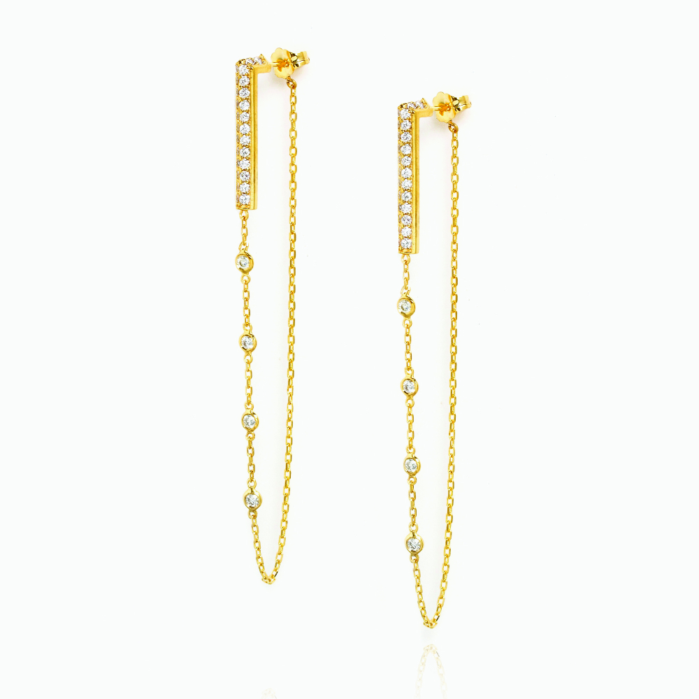The Drop Chain Earrings