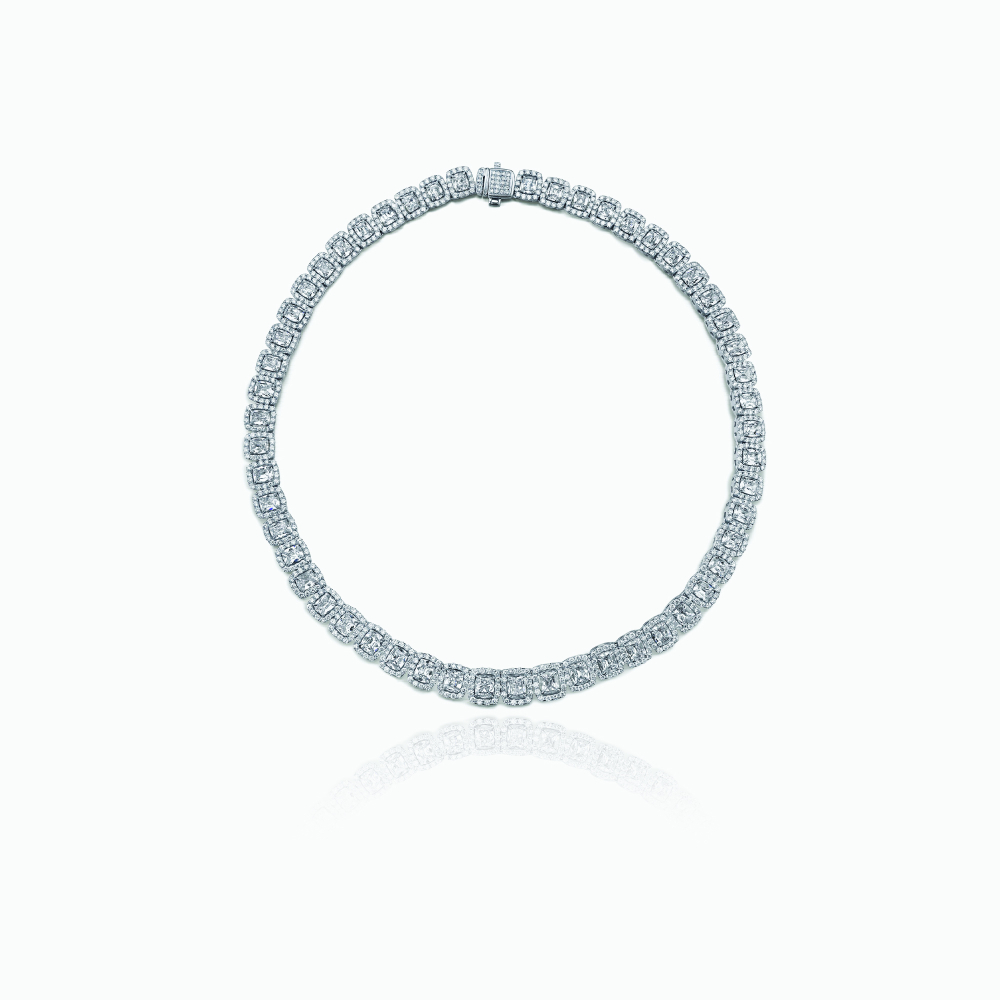 The Cushion Diamond Necklace