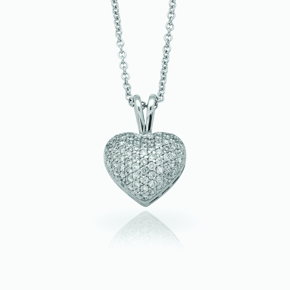 The Medium Puff Heart Pendant