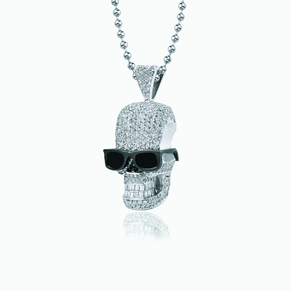 The Skull With Glasses Pendant