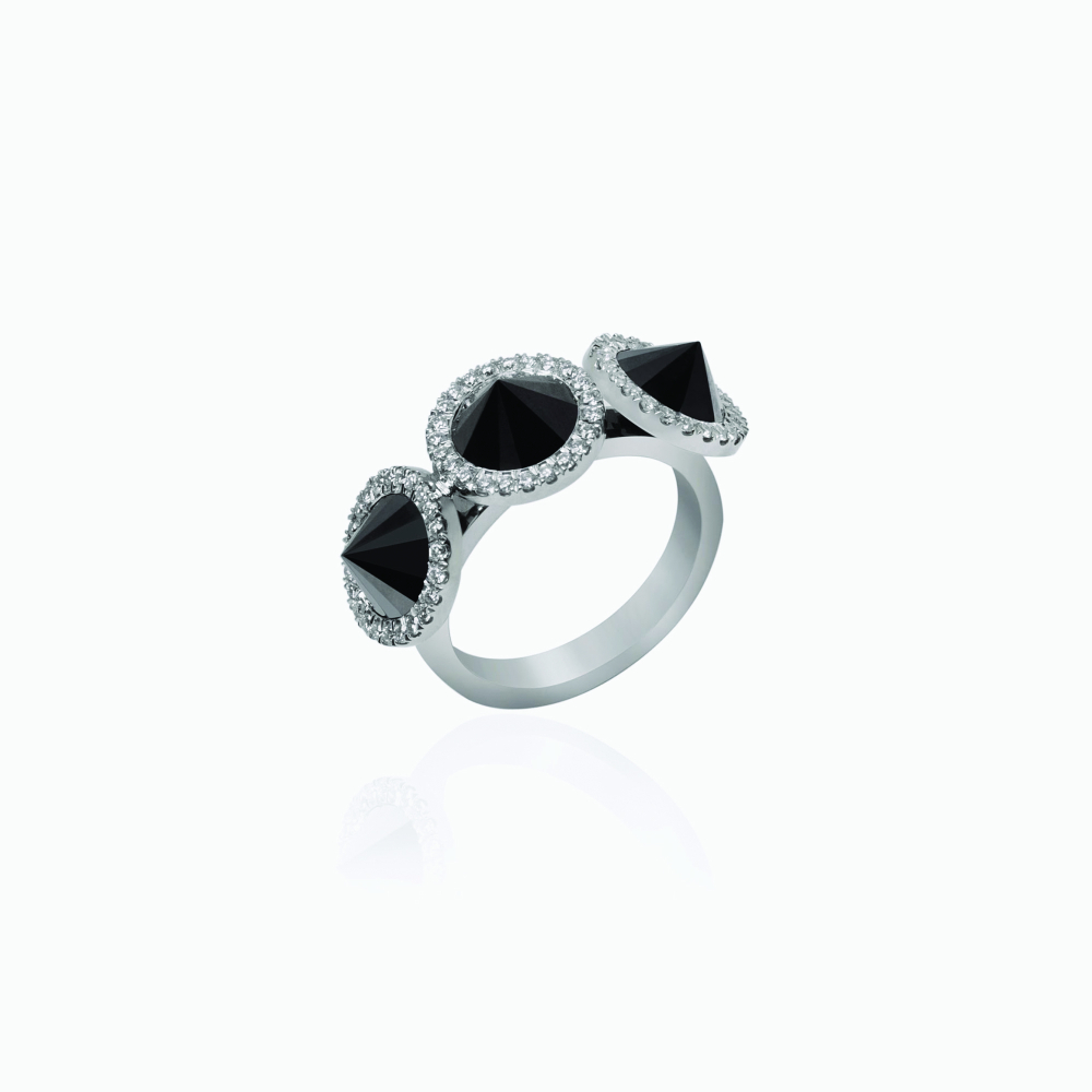 The Inverted Black Diamond Ring