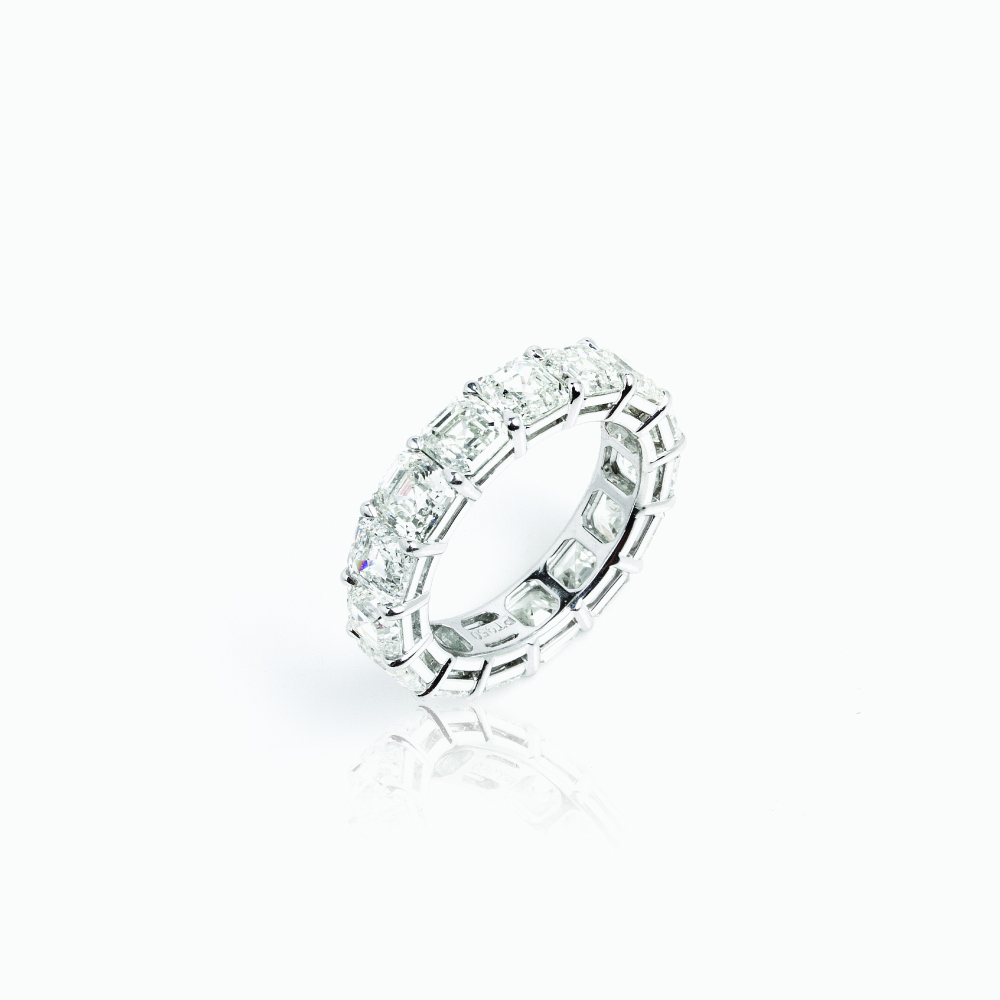 The Asscher Cut Eternity Band