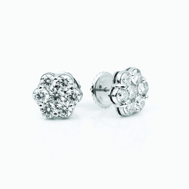 The Diamond Cluster Earrings