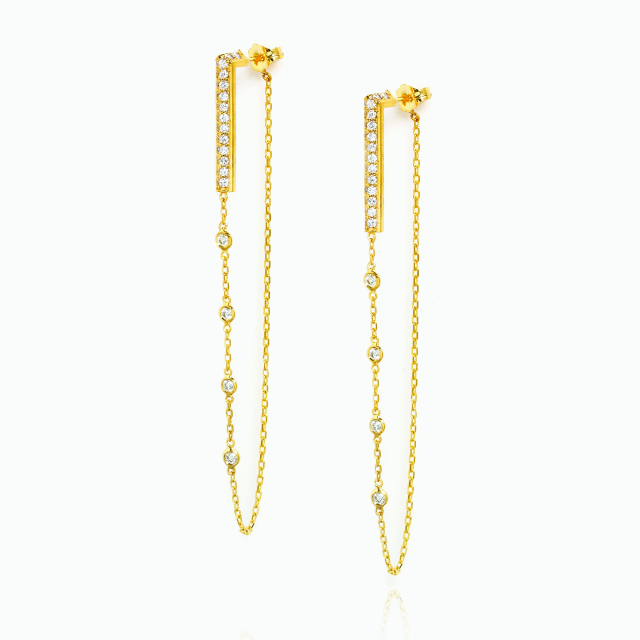 The Drop Chain Earrings
