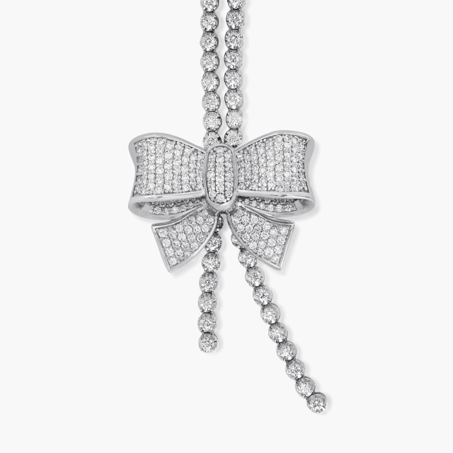 The Bow Diamond Prong Chain