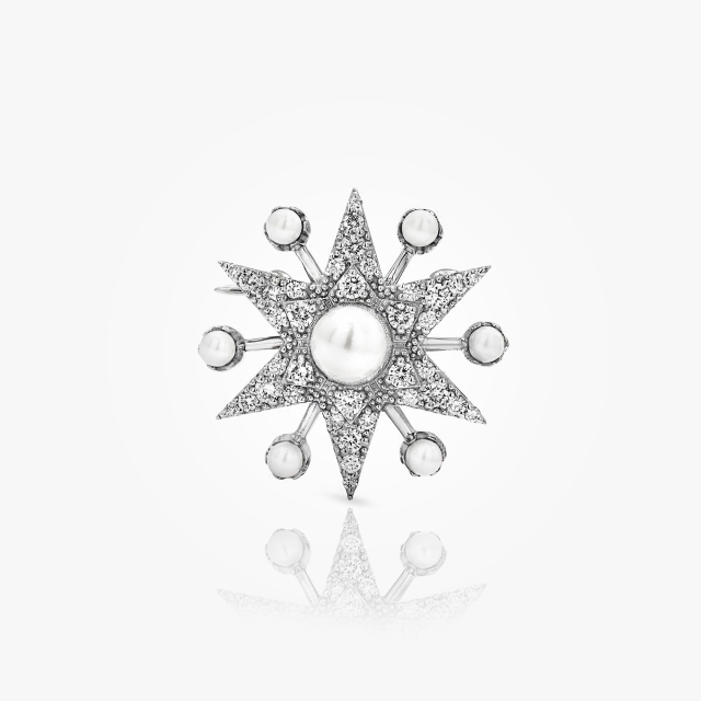 Pearl Star Lapel Pin