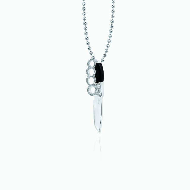 The Brass Knuckle Knife Pendant