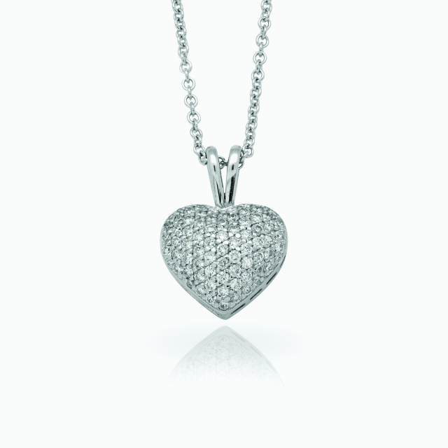 The Medium Puff Heart Pendant