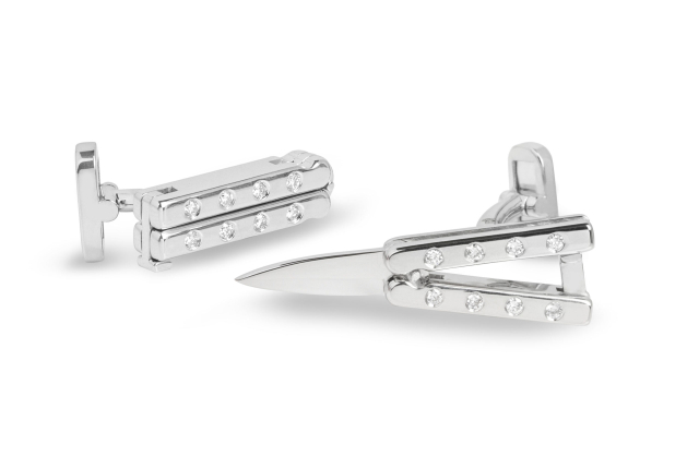 The Butterfly Knife Cufflinks