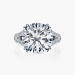 Round White Diamond Engagement Ring