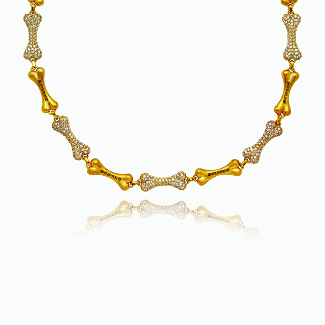 The Repeating Bone Necklace - Jason Of Beverly Hills x Tuff Crowd